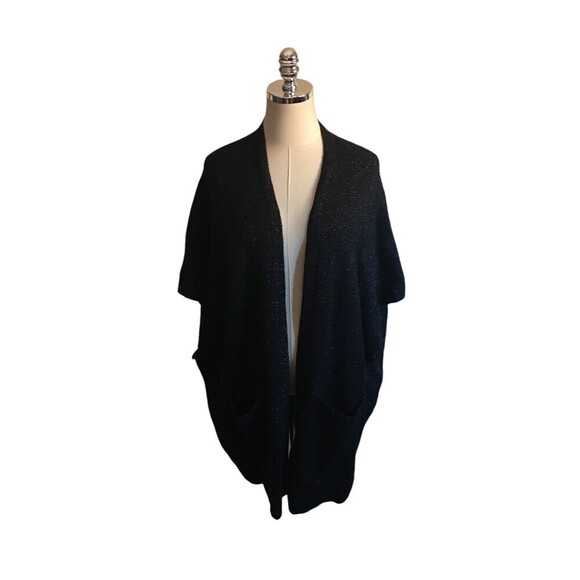 Cabi Cardigan Sweater Women's Size Medium M/L Black Cotton Blend - Picture 1 of 6